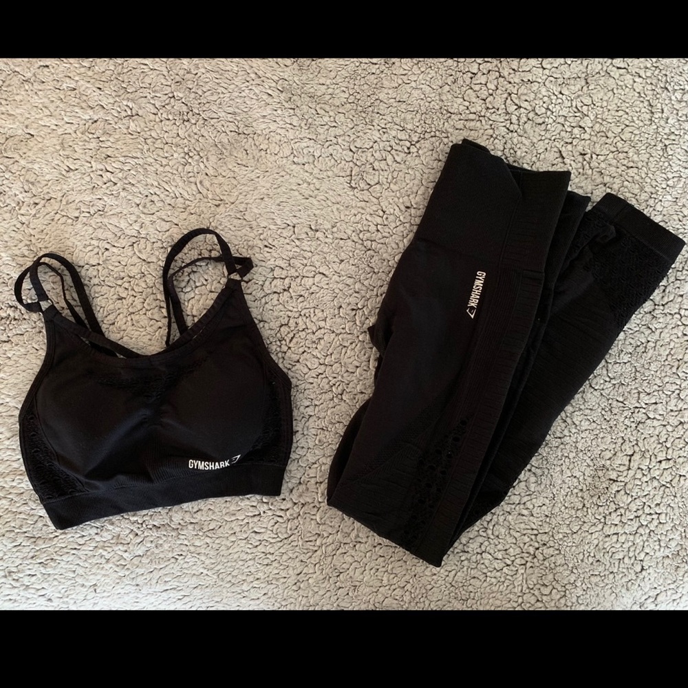 Gymshark Energy+ Seamless Set in Black XS